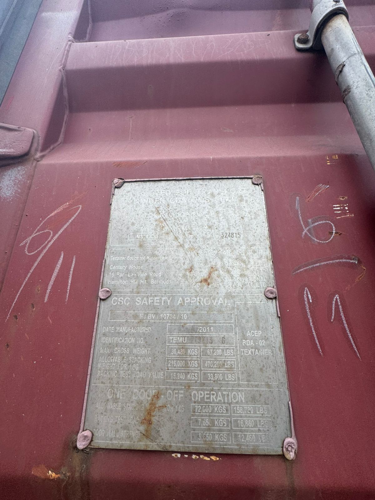 Морской контейнер TEMU2797136