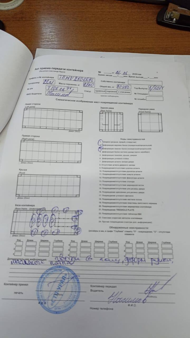 Морской контейнер TEMU2806270