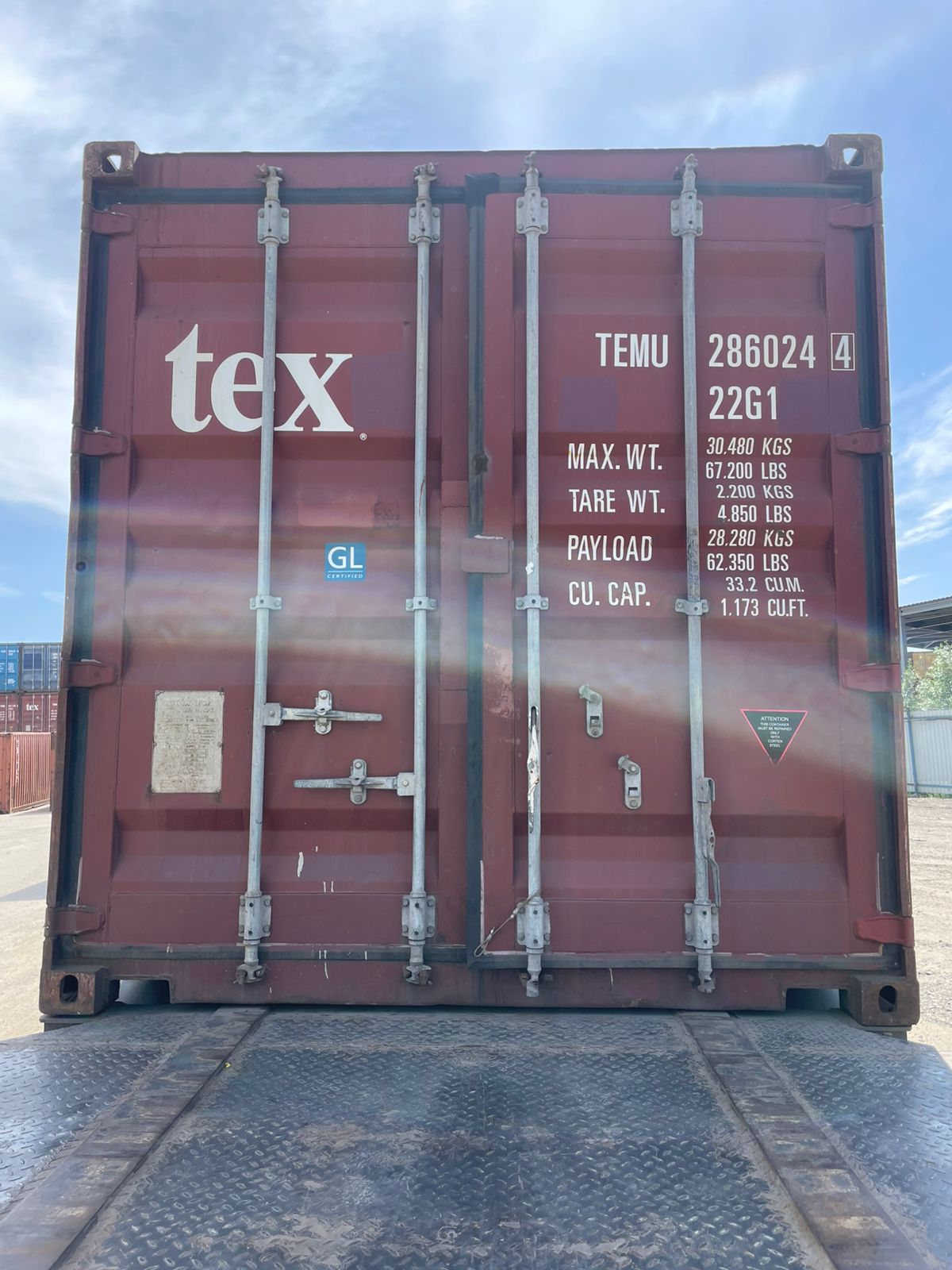Морской контейнер TEMU2860244