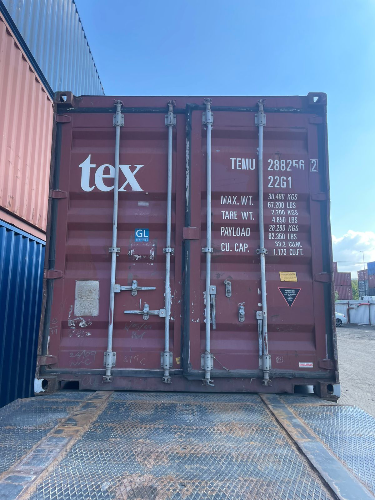 Морской контейнер TEMU2882562