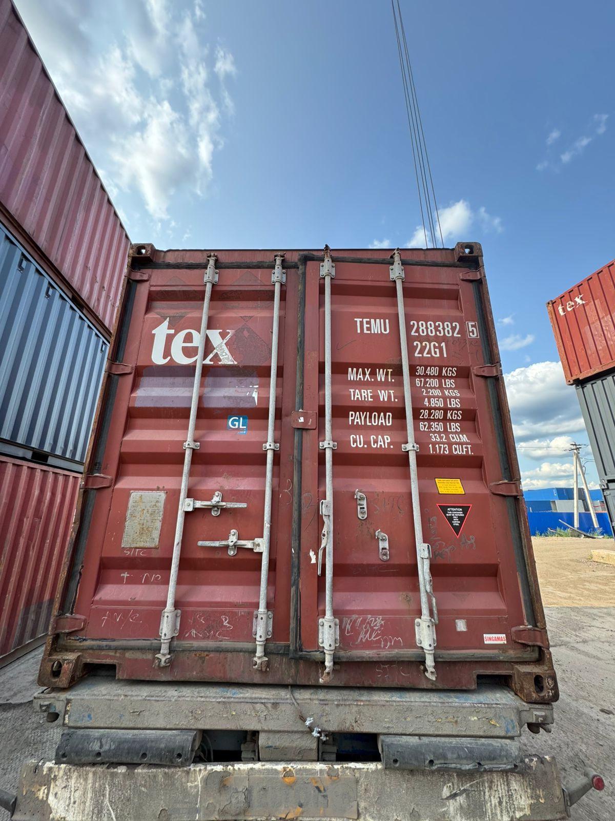 Морской контейнер TEMU2883825