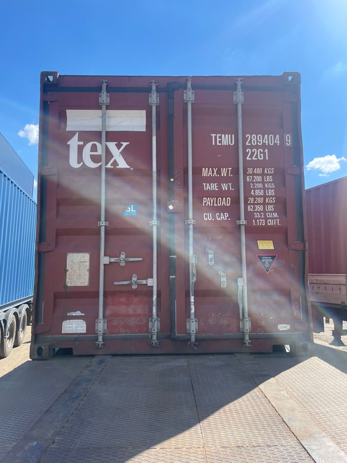 Морской контейнер TEMU2894049