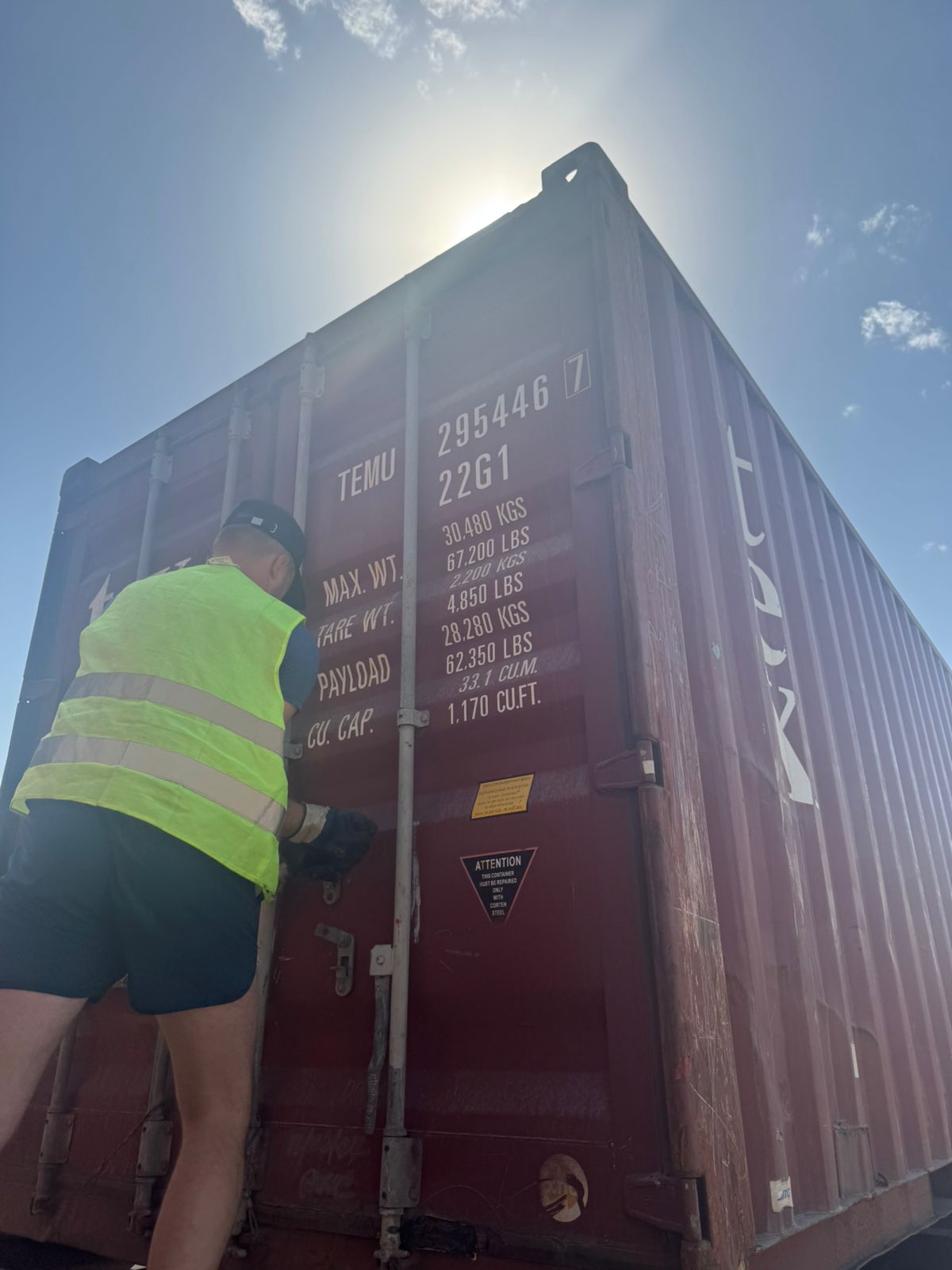 Морской контейнер TEMU2954467