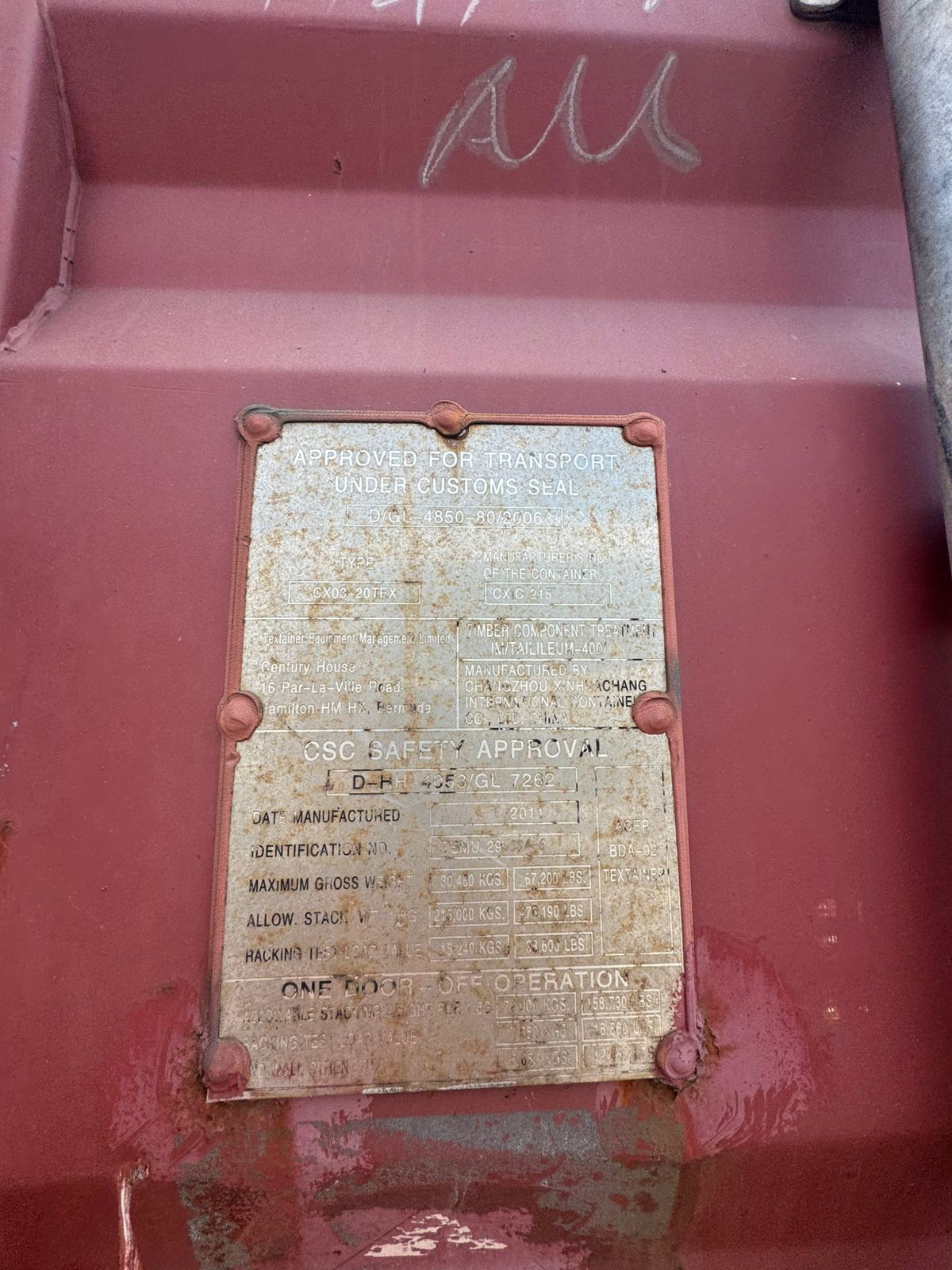 Морской контейнер TEMU2955946