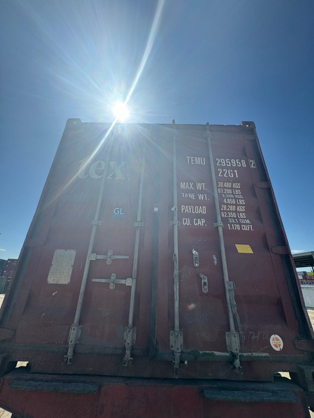 Морской контейнер TEMU2959582