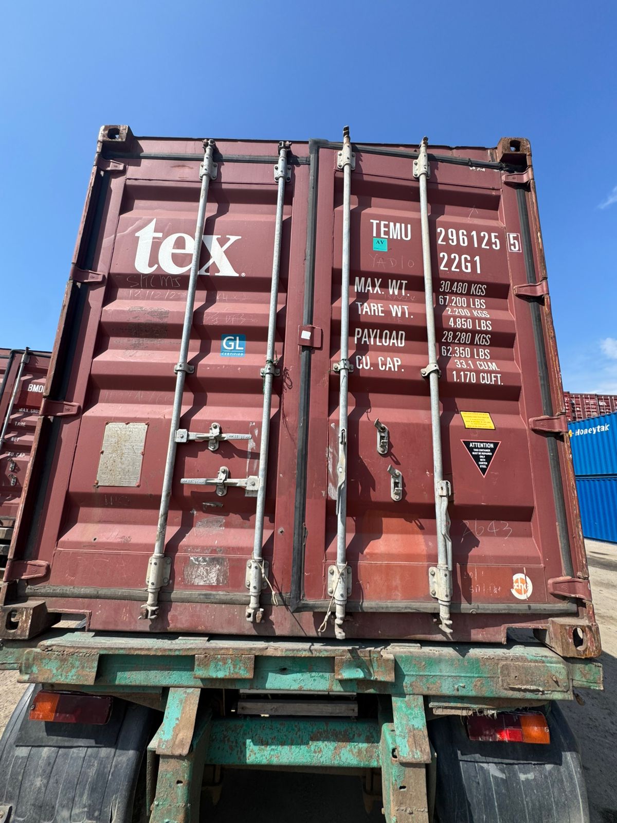 Морской контейнер TEMU2961255