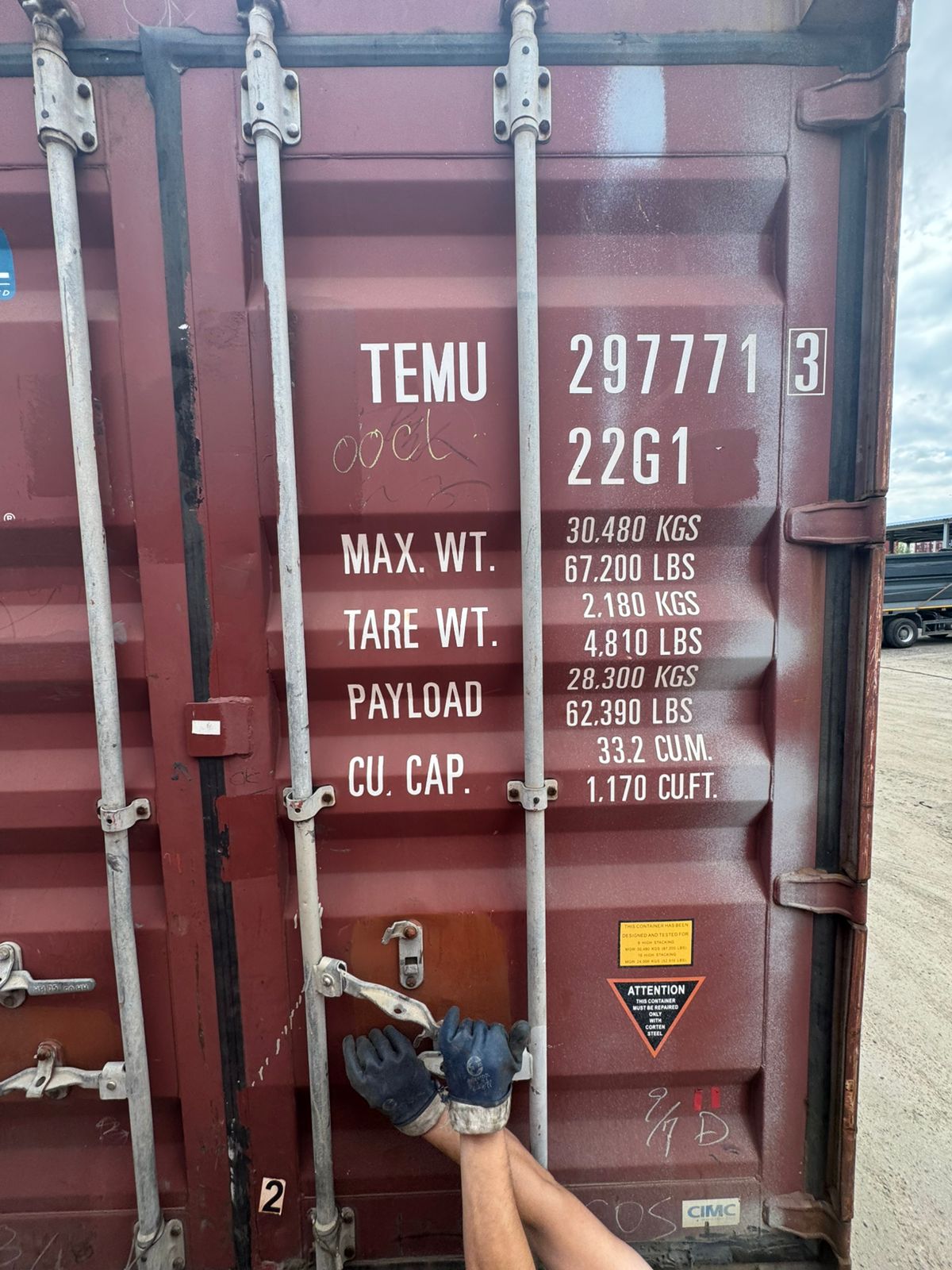 Морской контейнер TEMU2977713