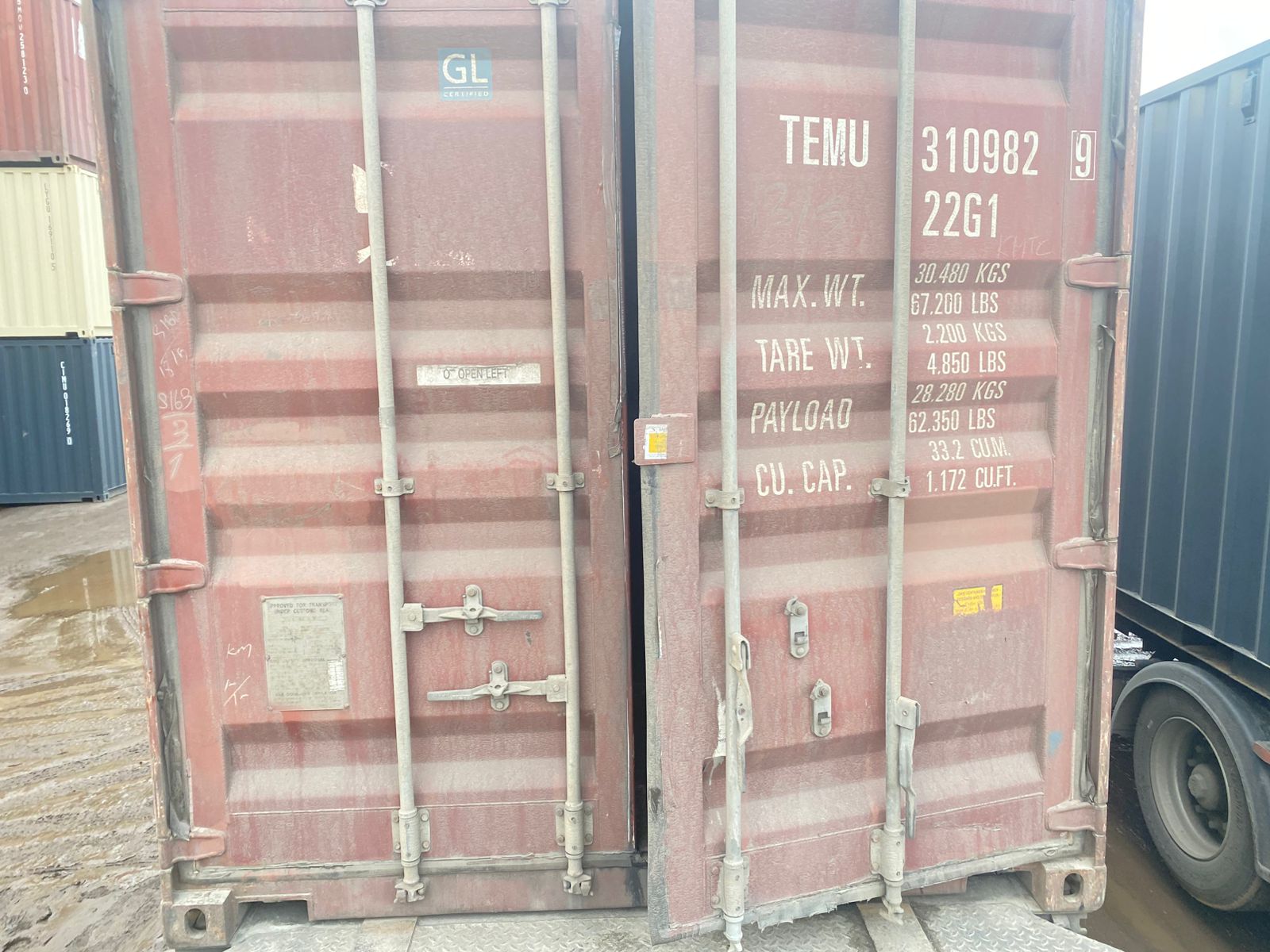 Морской контейнер TEMU3109829