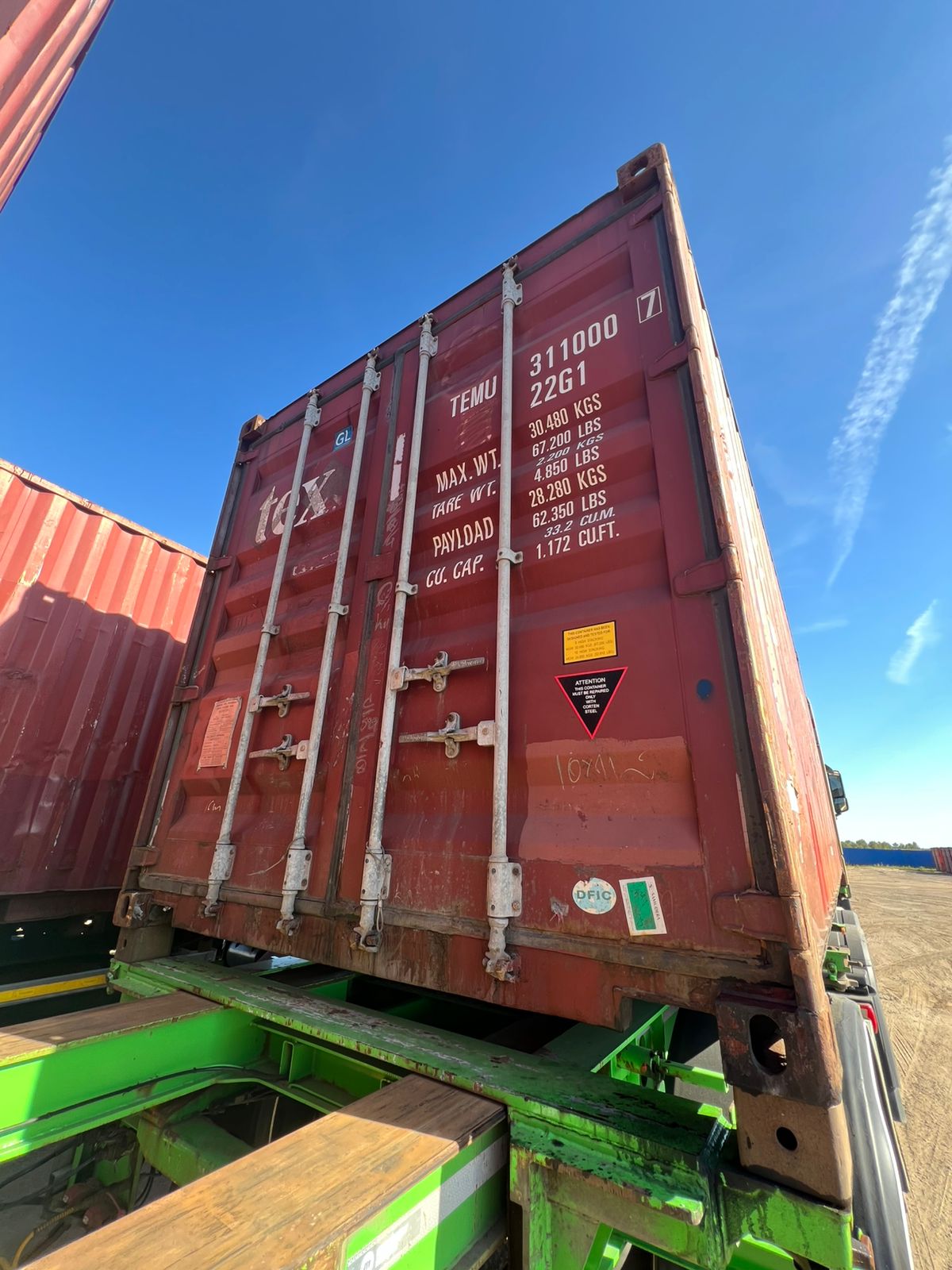 Морской контейнер TEMU3110007