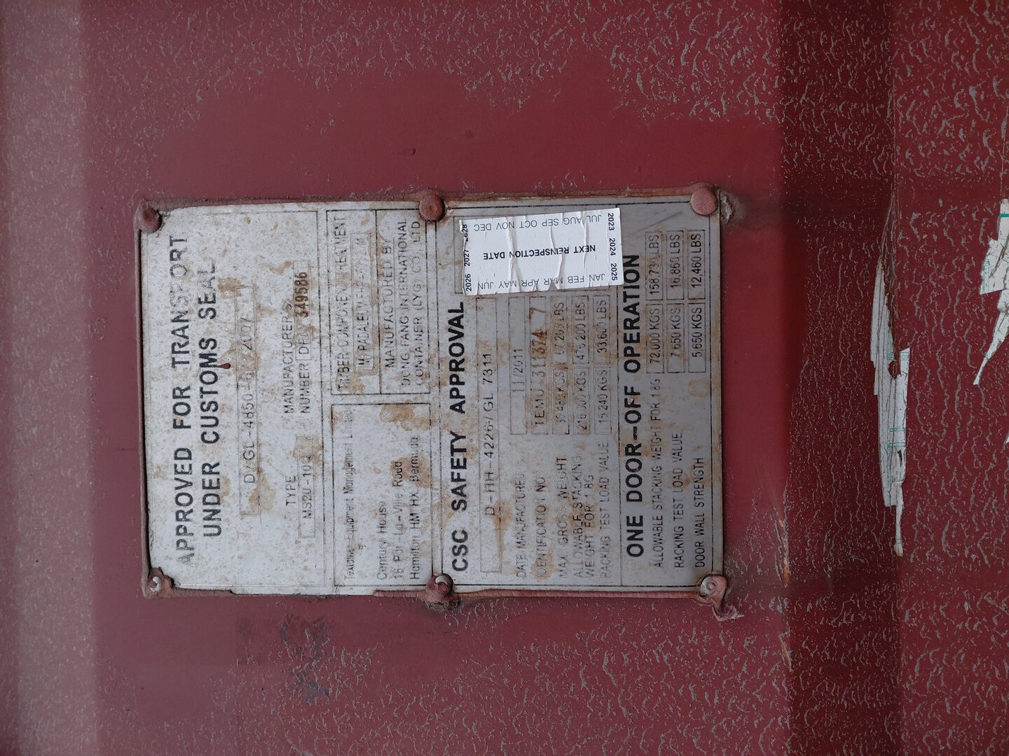 Морской контейнер TEMU3113747