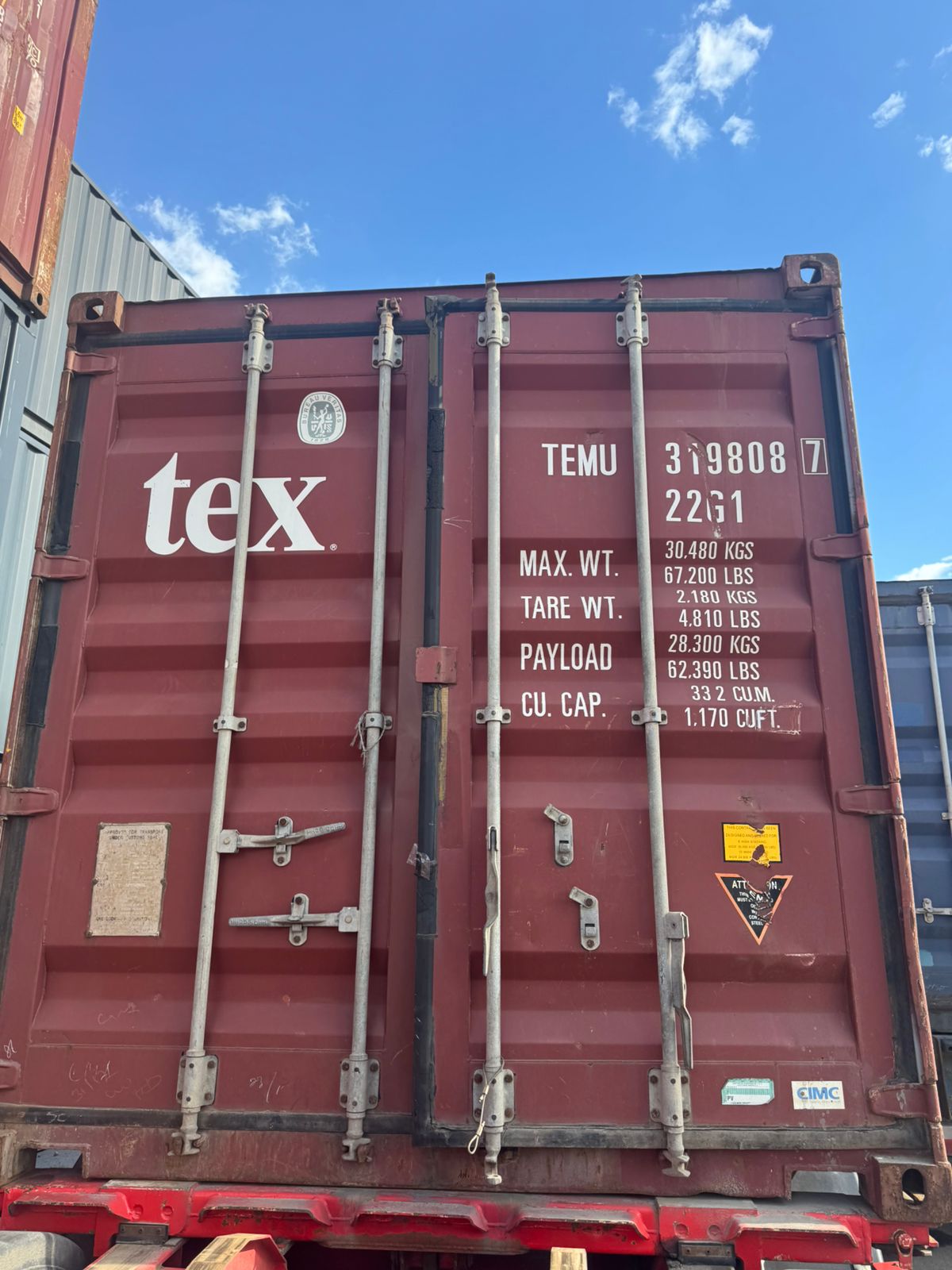 Морской контейнер TEMU3198087