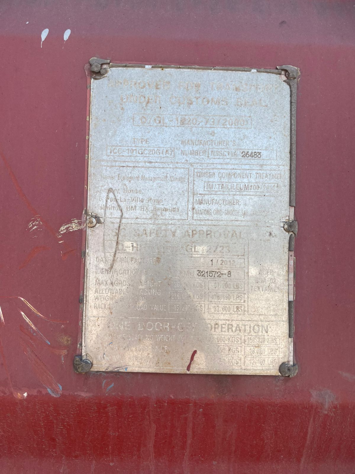 Морской контейнер TEMU3215728