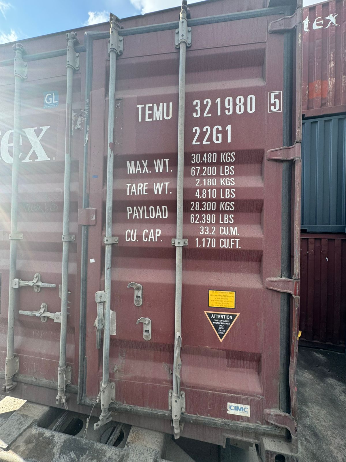 Морской контейнер TEMU3219805