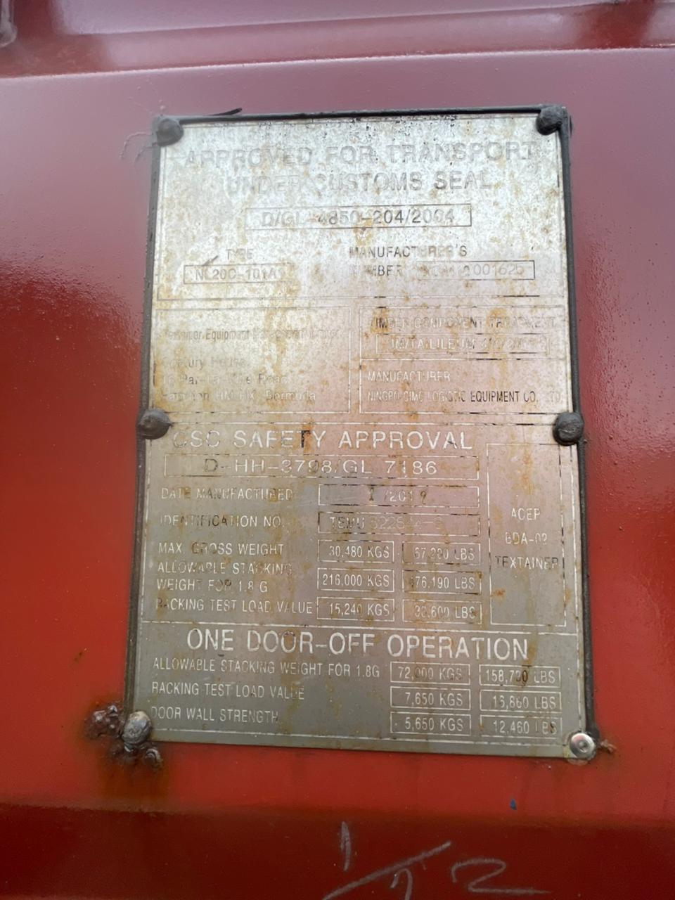 Морской контейнер TEMU3228448