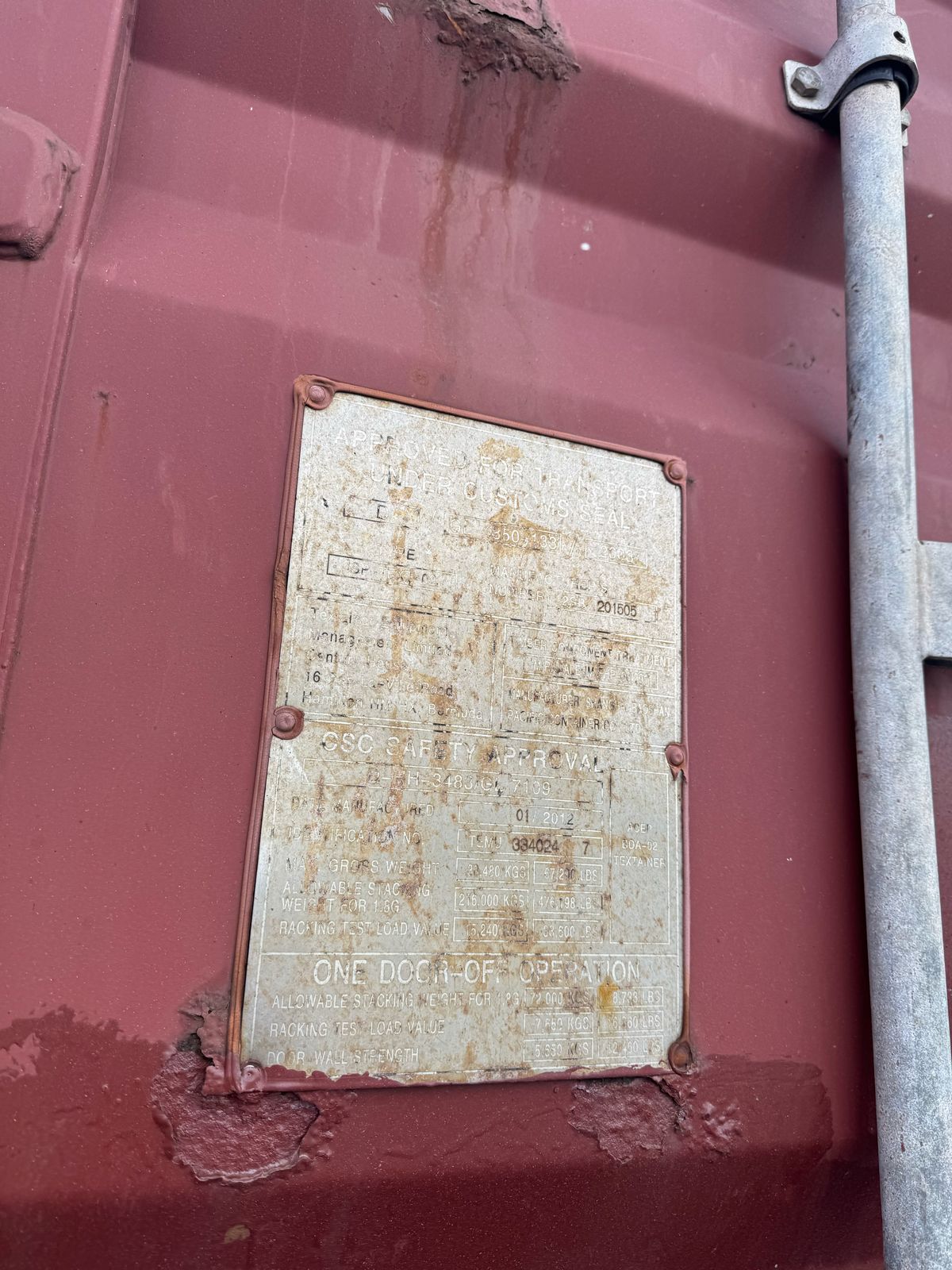 Морской контейнер TEMU3340247