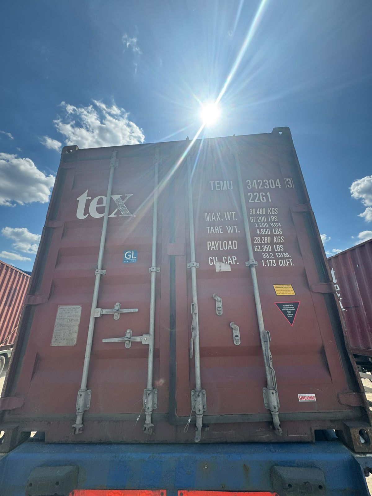 Морской контейнер TEMU3423043