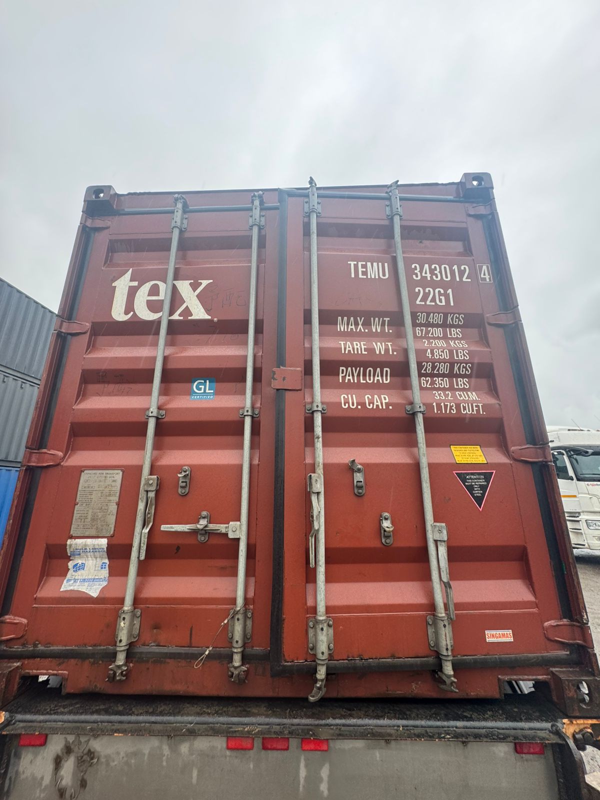 Морской контейнер TEMU3430124
