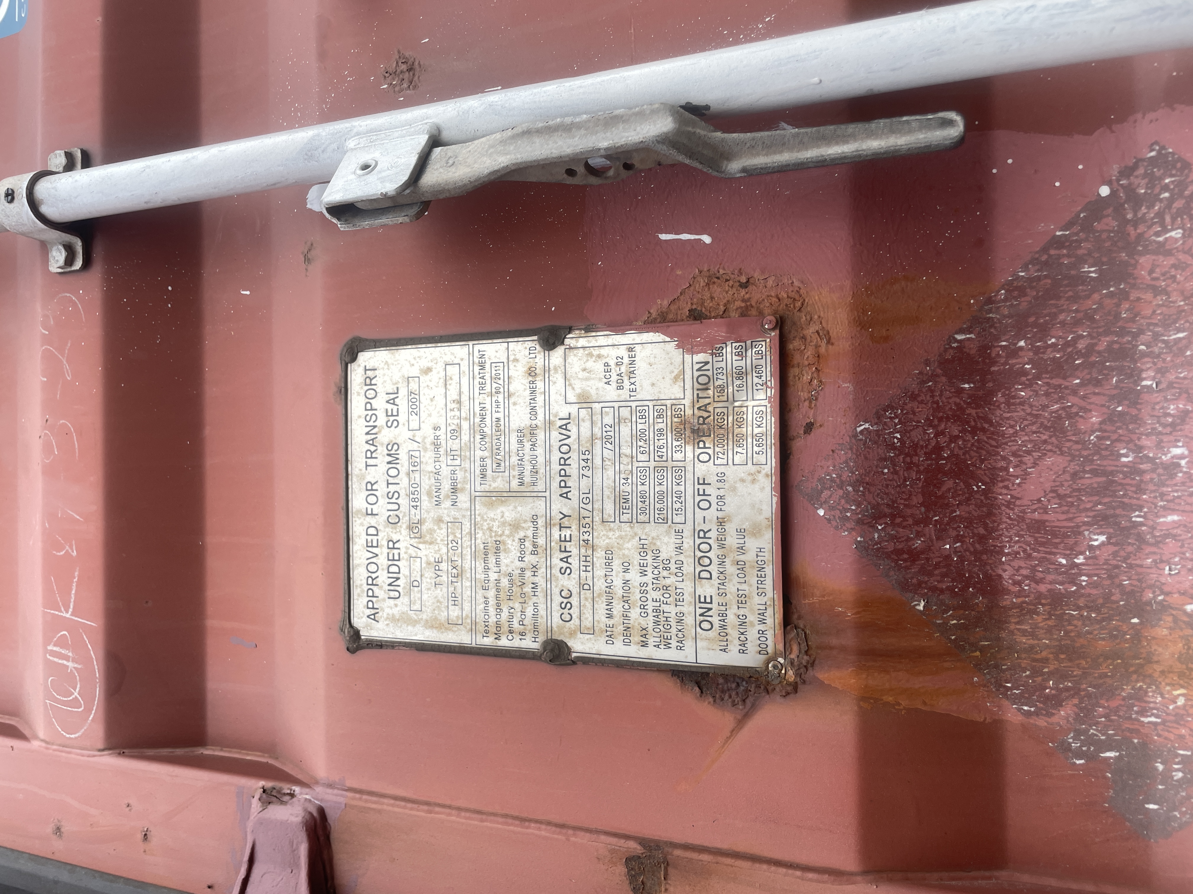 Морской контейнер TEMU3454208