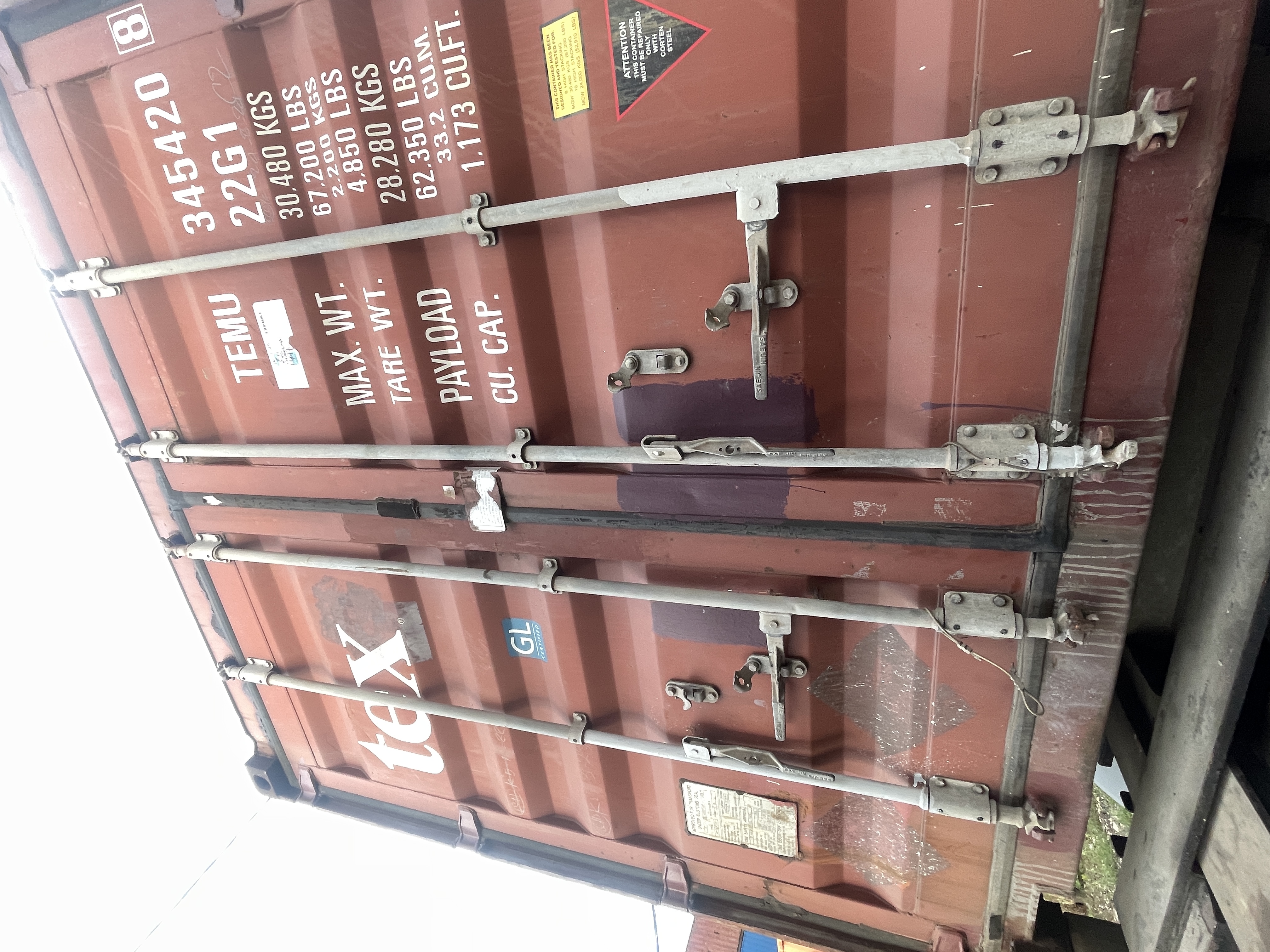 Морской контейнер TEMU3454208