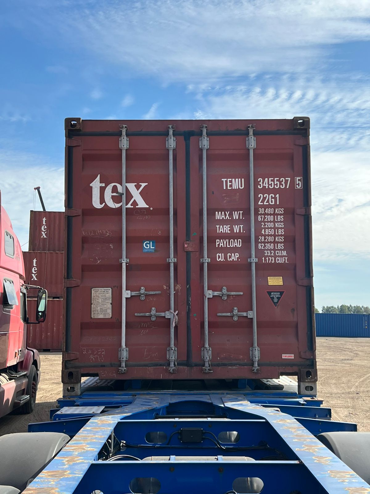 Морской контейнер TEMU3455375