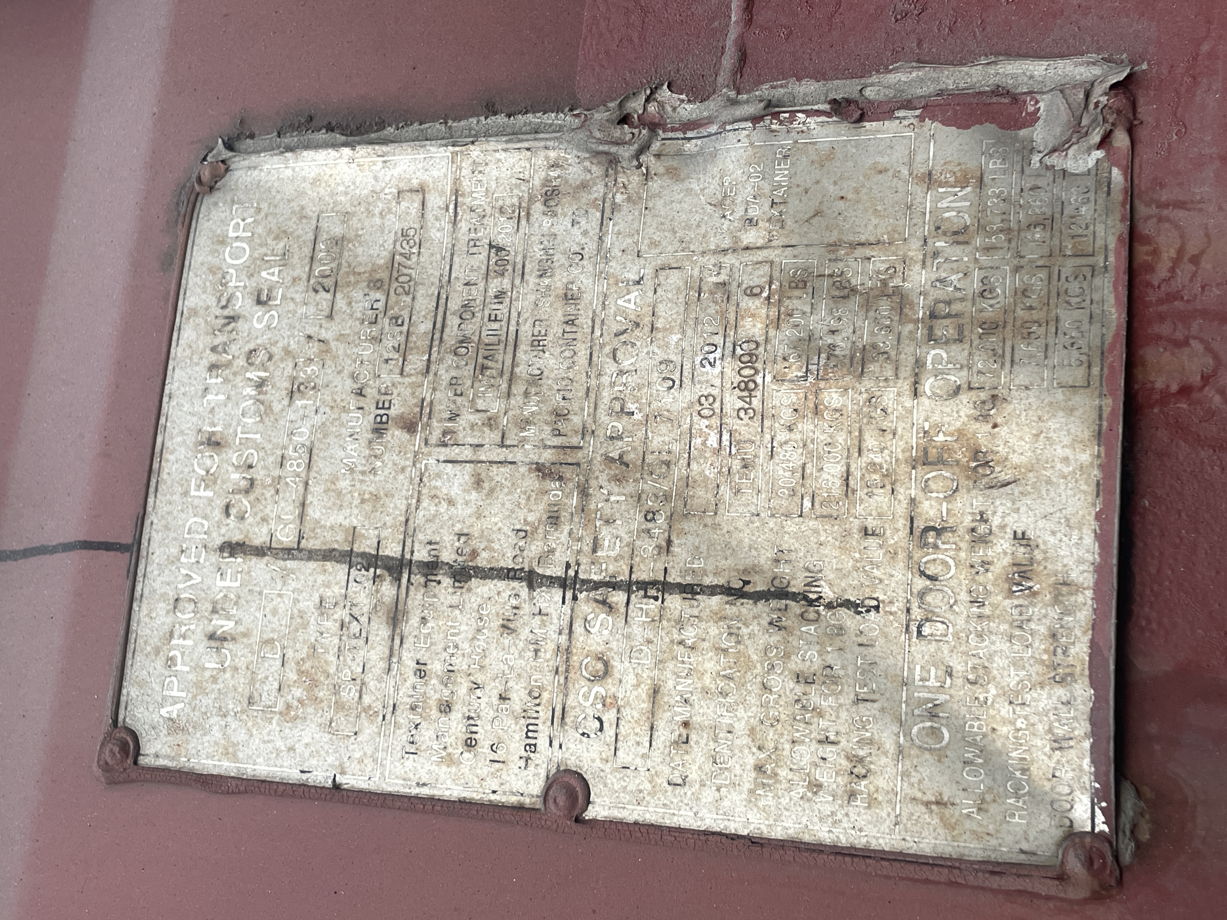 Морской контейнер TEMU3480906