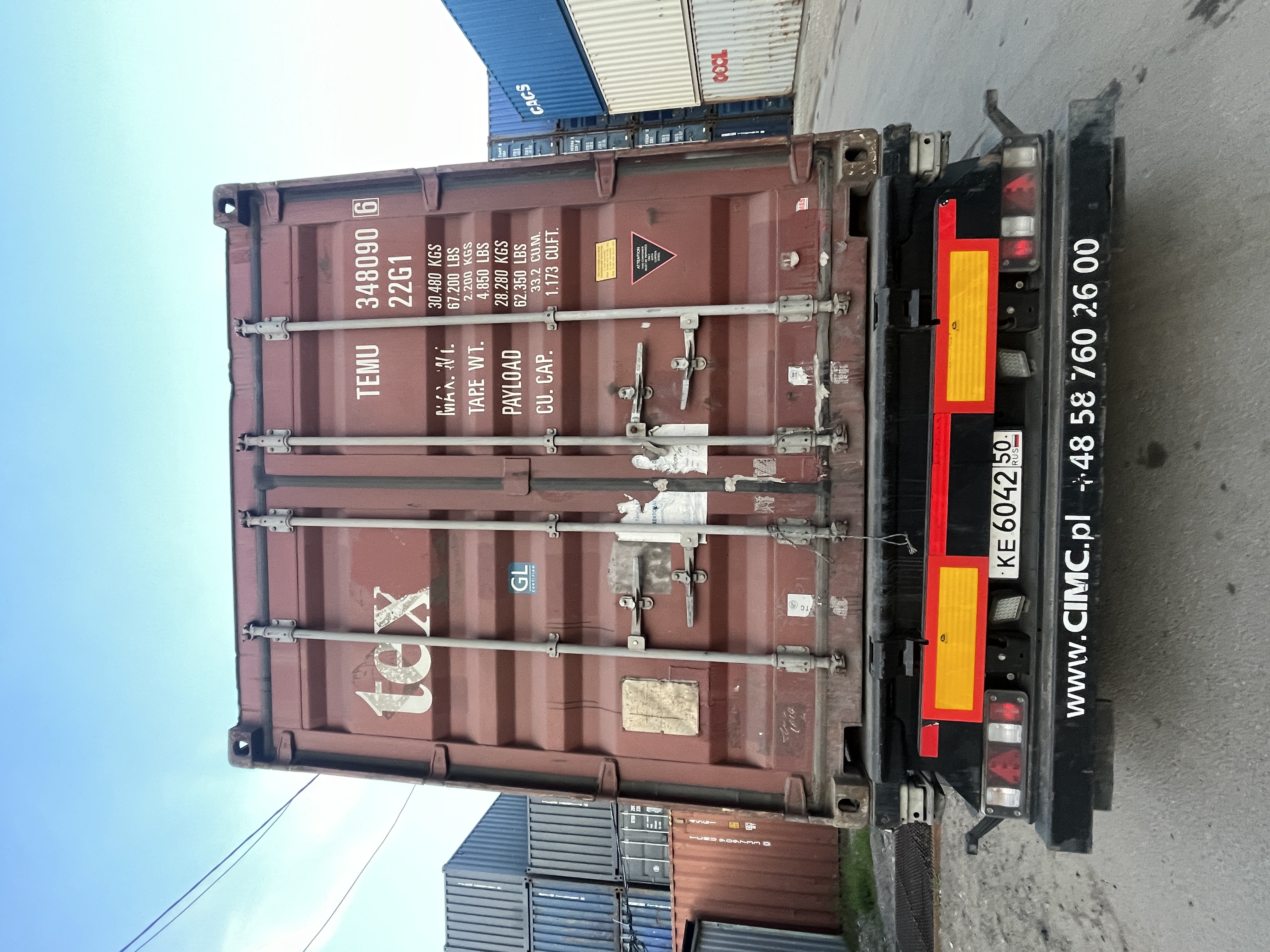 Морской контейнер TEMU3480906
