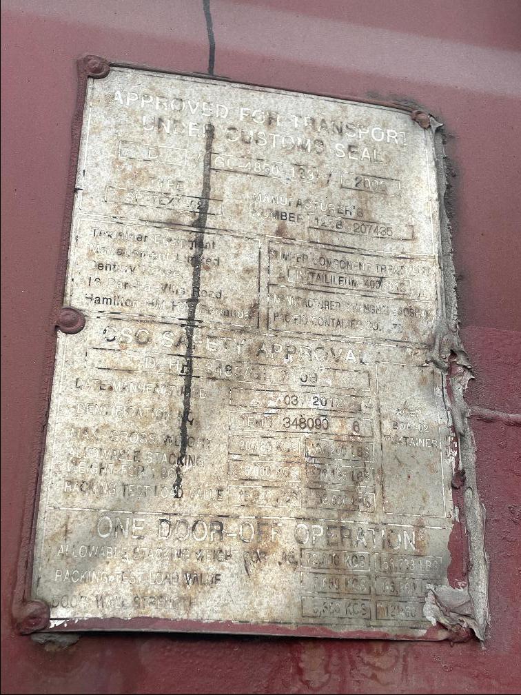 Морской контейнер TEMU3480906