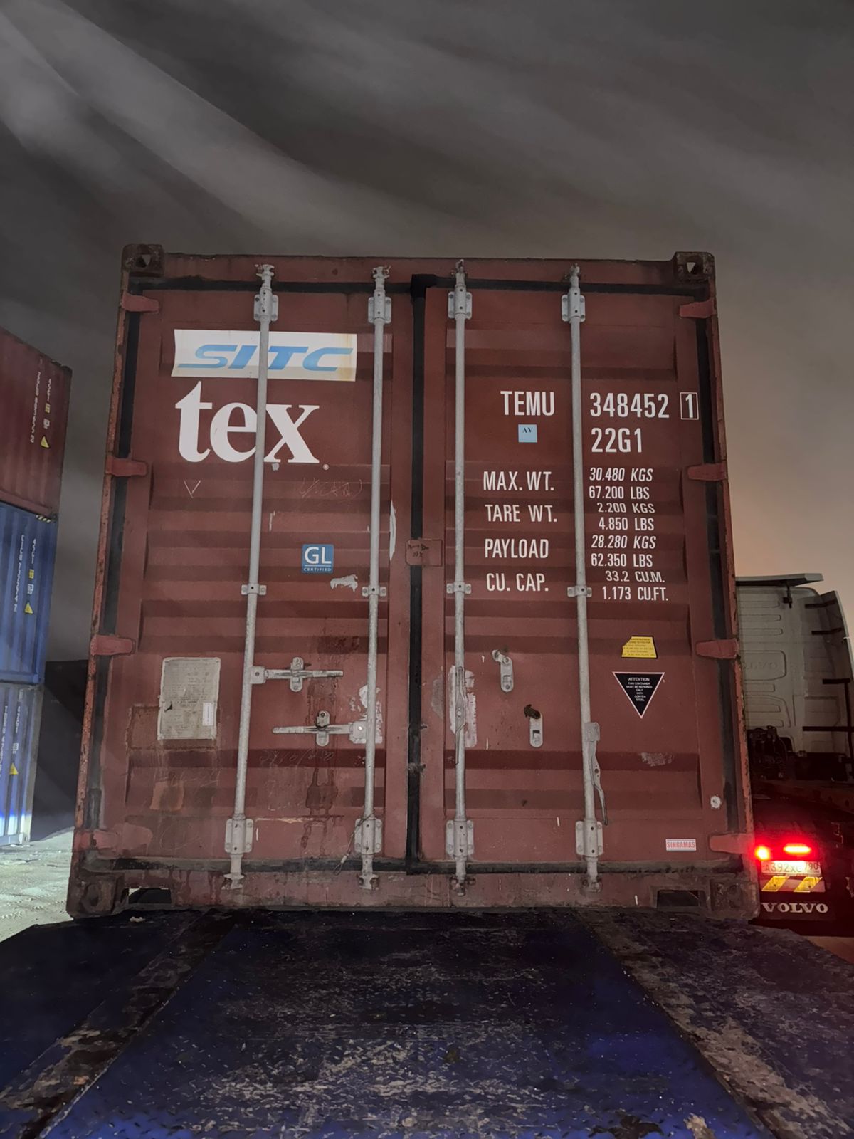 Морской контейнер TEMU3484521