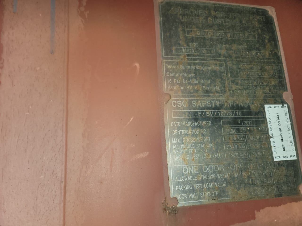 Морской контейнер TEMU3523187