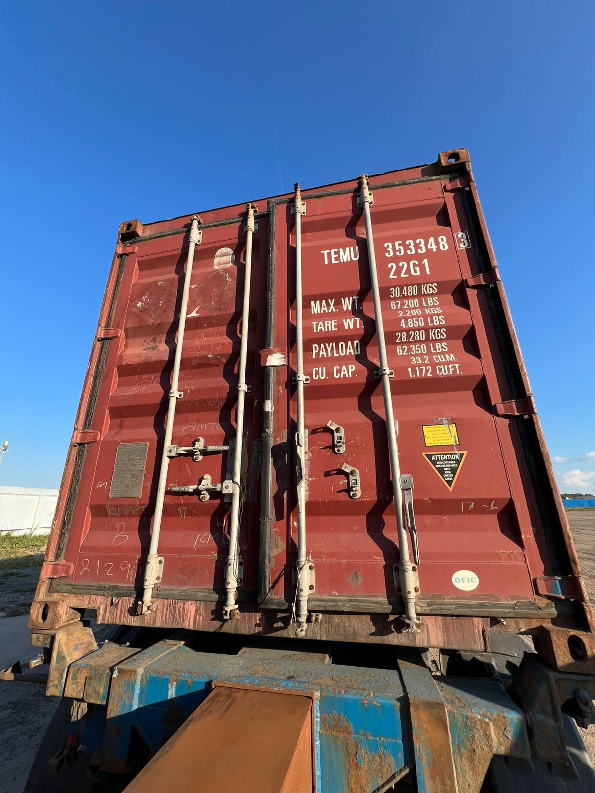 Морской контейнер TEMU3533483