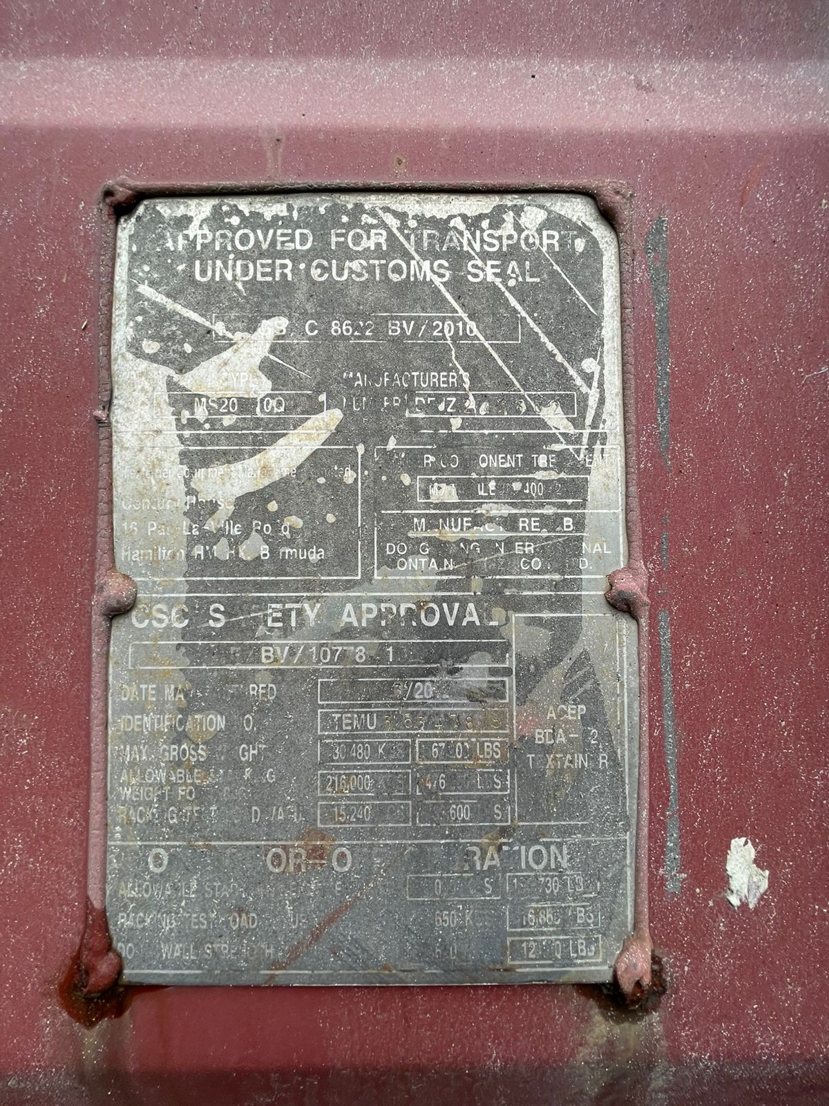 Морской контейнер TEMU3534788