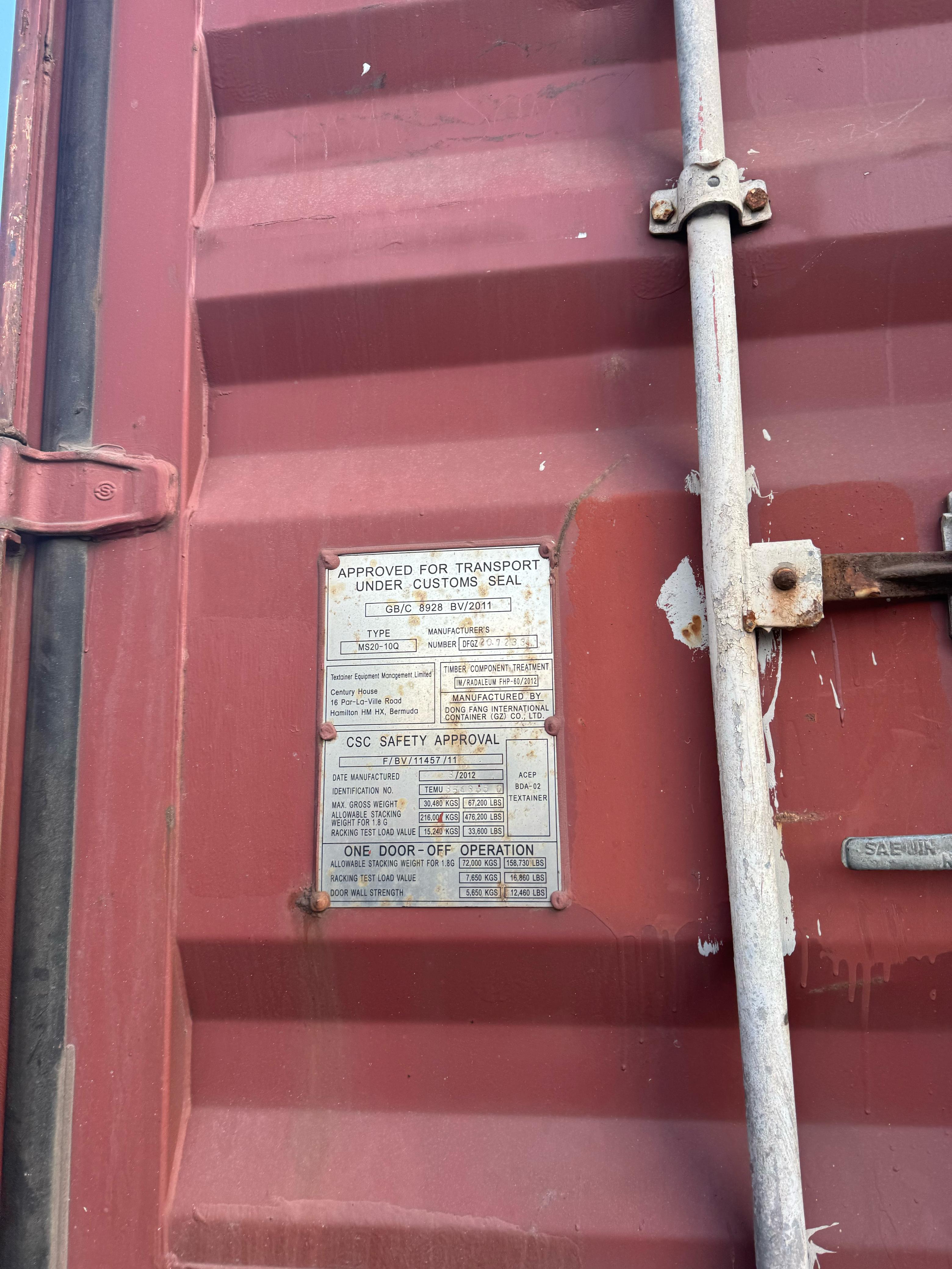 Морской контейнер TEMU3543650