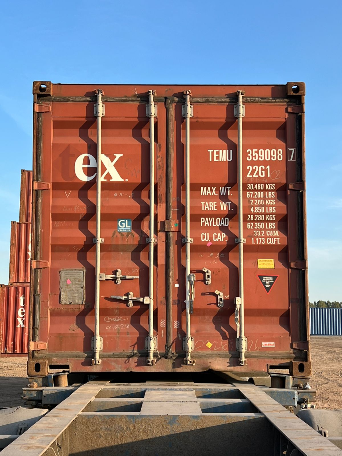 Морской контейнер TEMU3590987