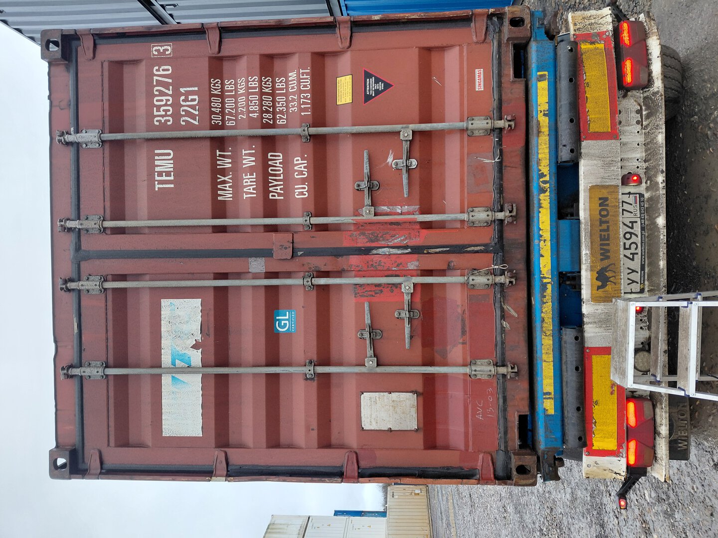 Морской контейнер TEMU3592763