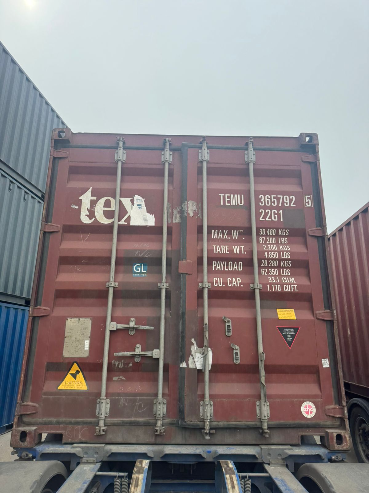 Морской контейнер TEMU3657925
