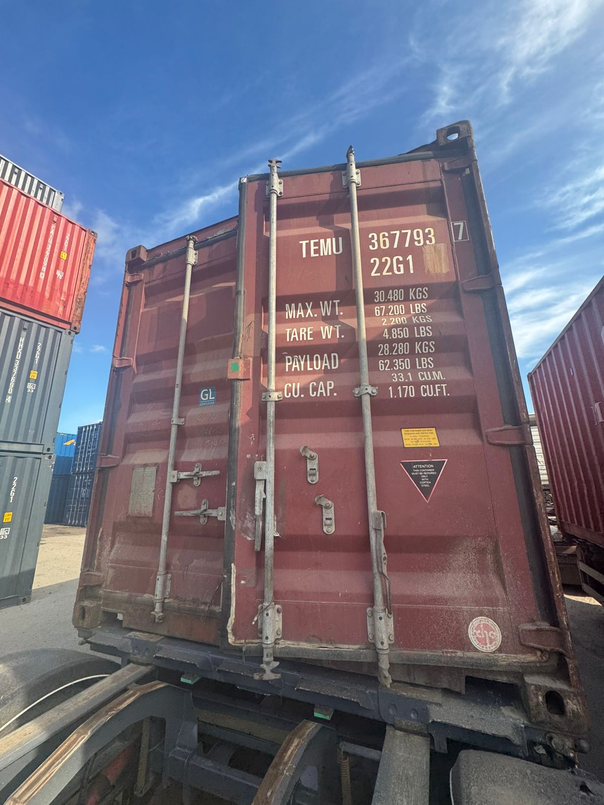 Морской контейнер TEMU3677937