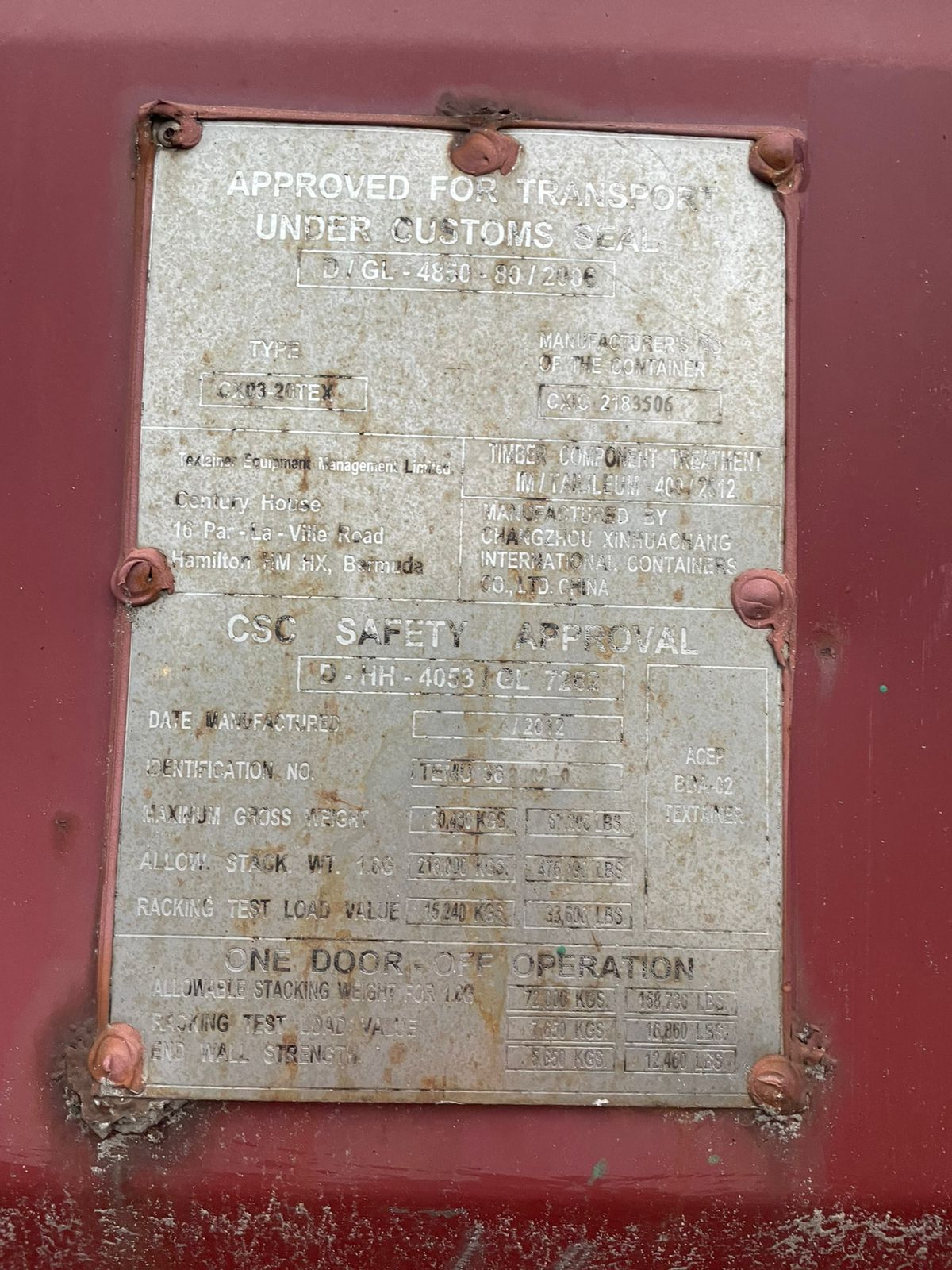 Морской контейнер TEMU3683020