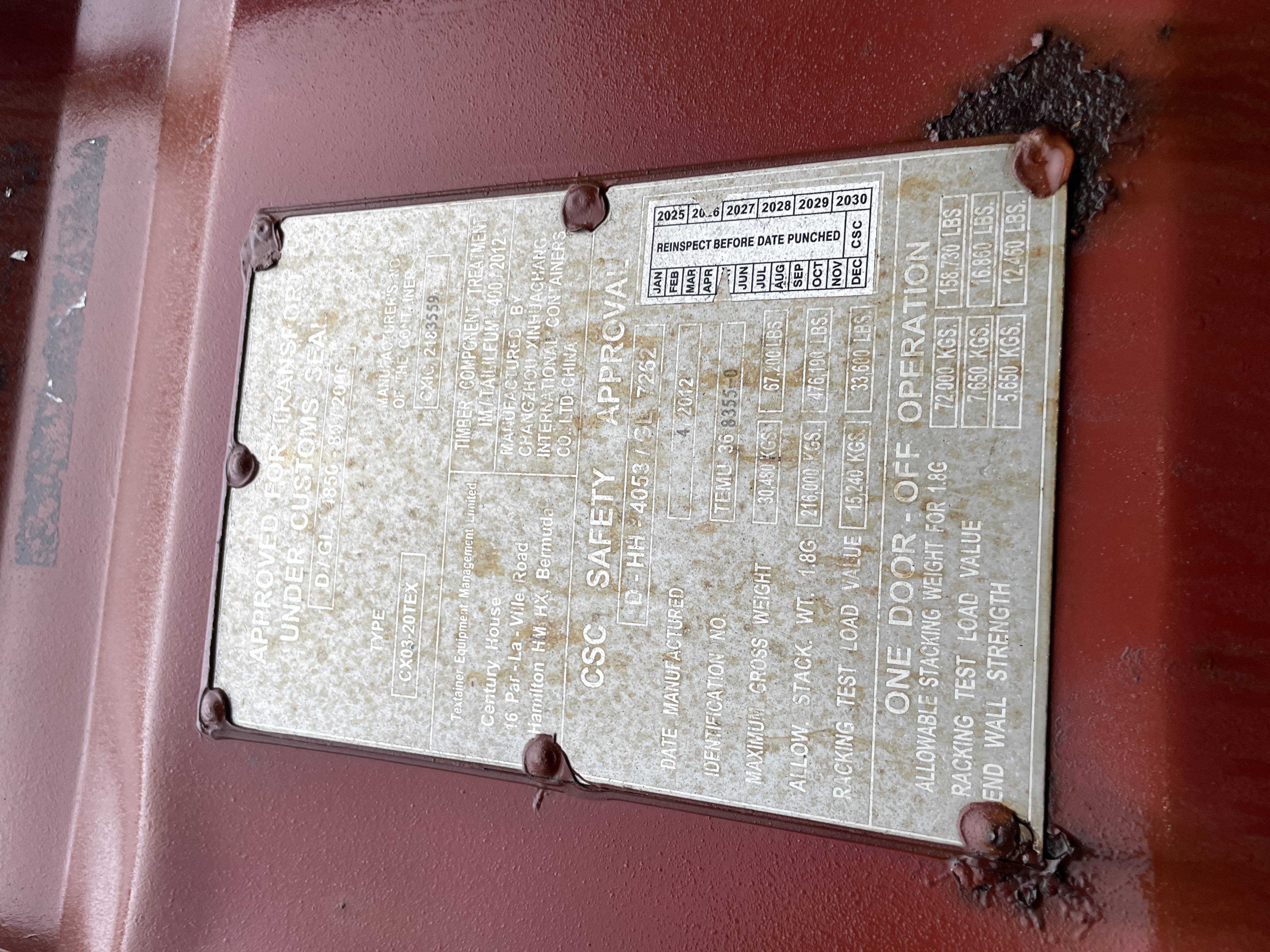 Морской контейнер TEMU3683550