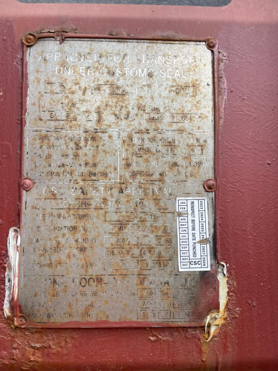 Морской контейнер TEMU3758520