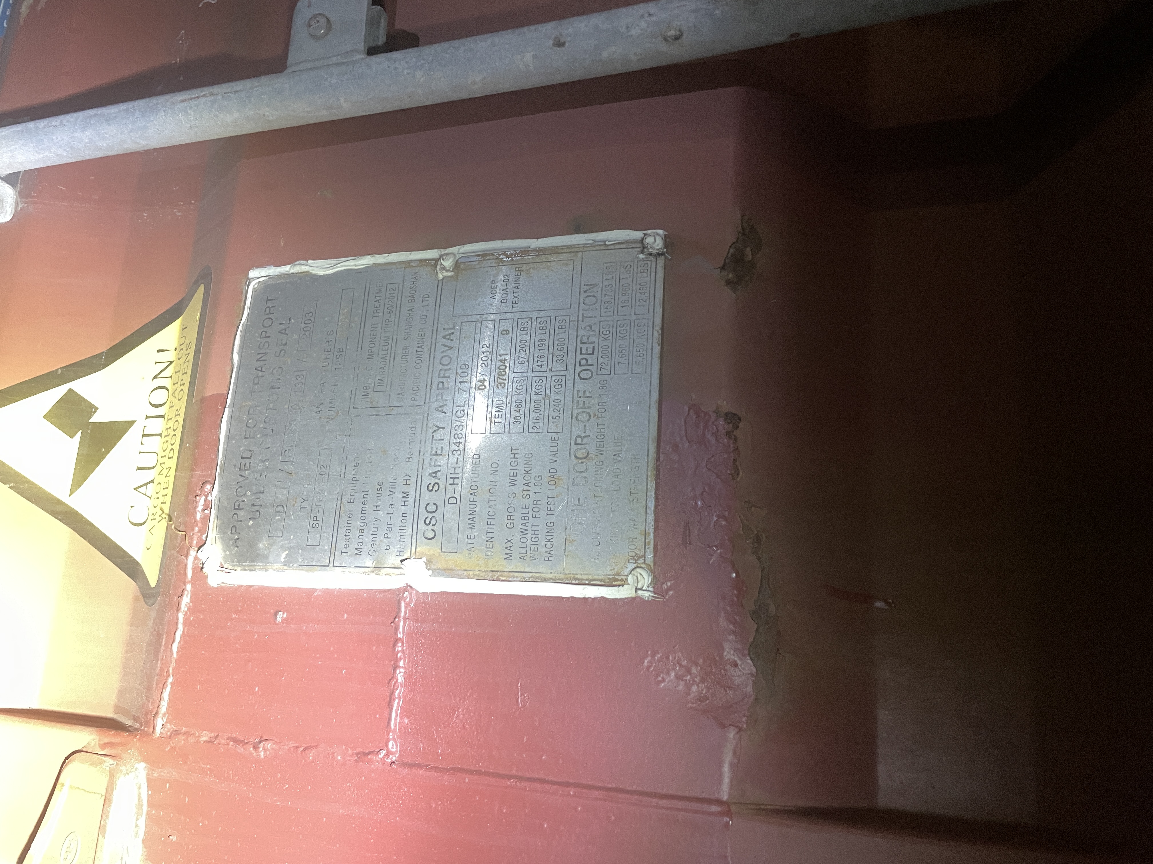 Морской контейнер TEMU3760419