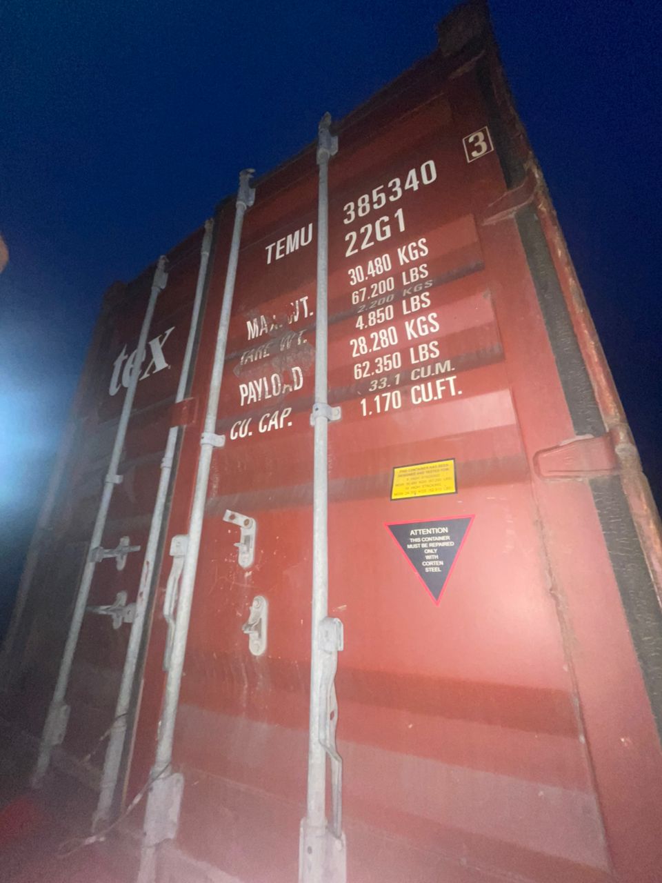 Морской контейнер TEMU3853403