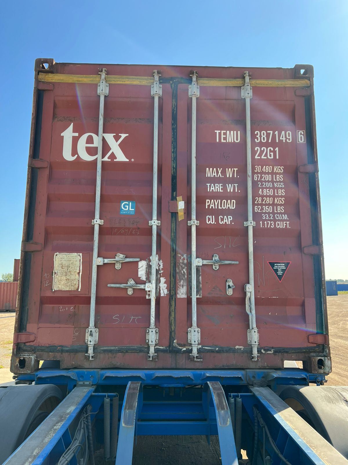 Морской контейнер TEMU3871496