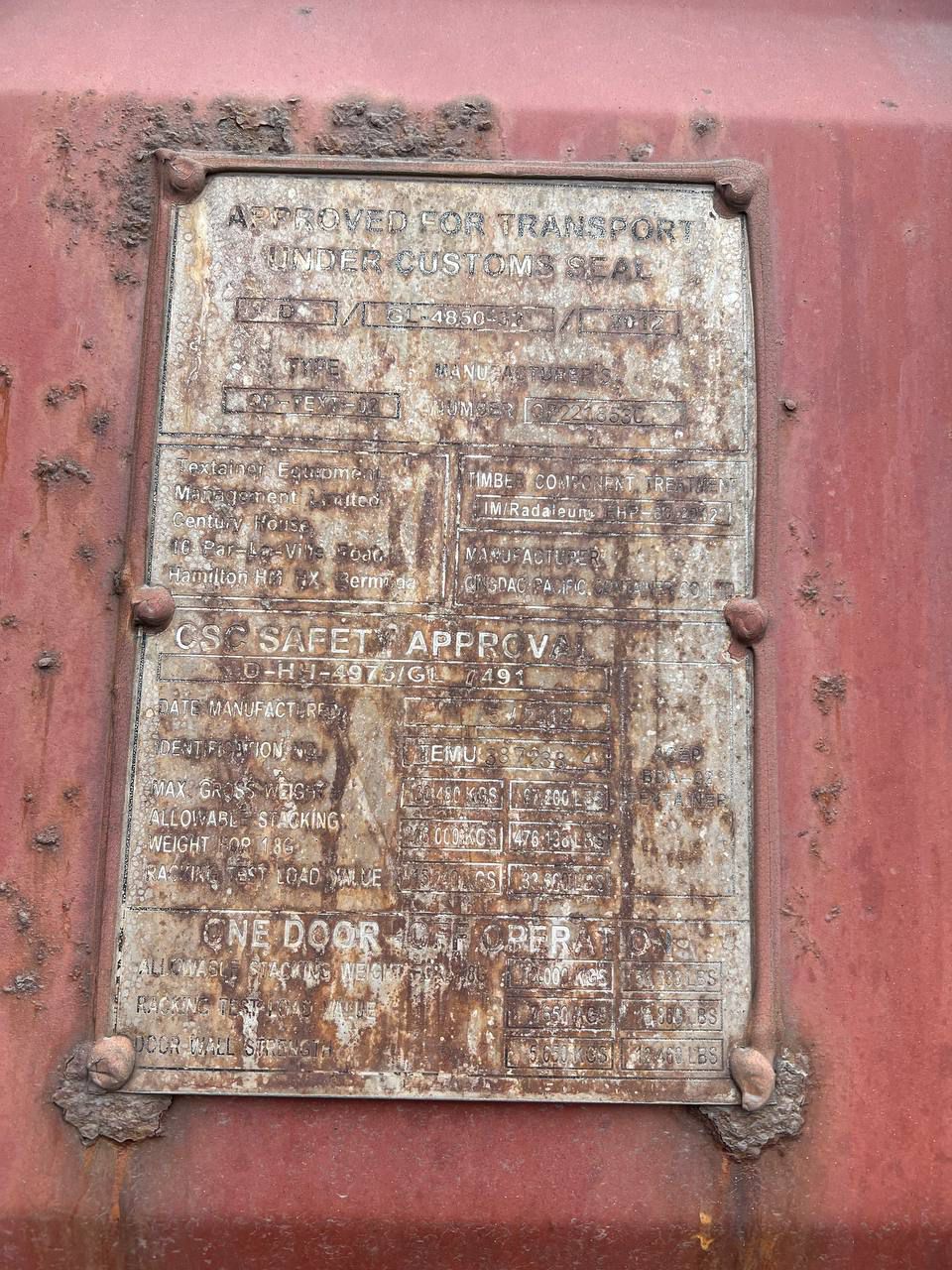 Морской контейнер TEMU3872384