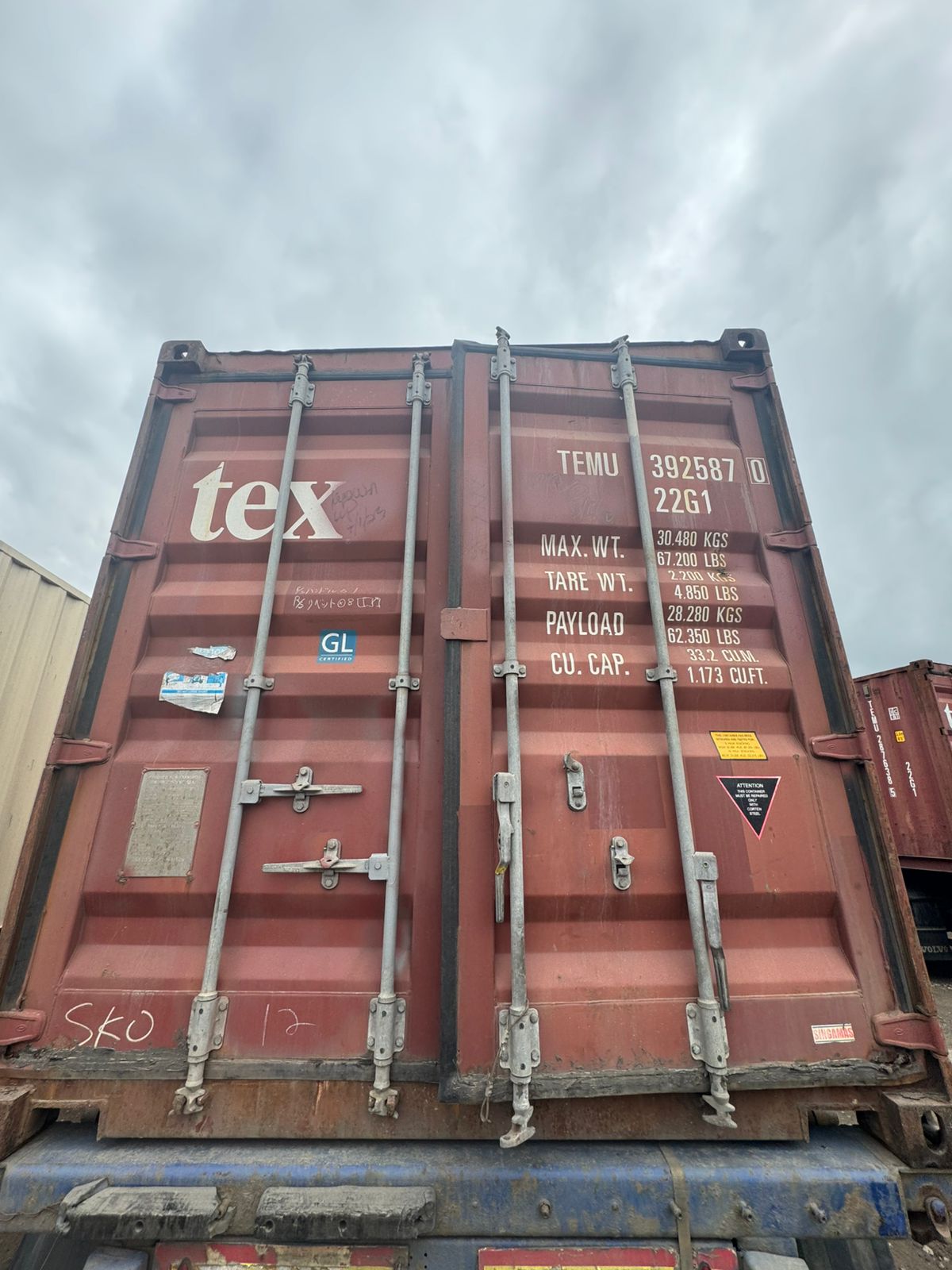 Морской контейнер TEMU3925870