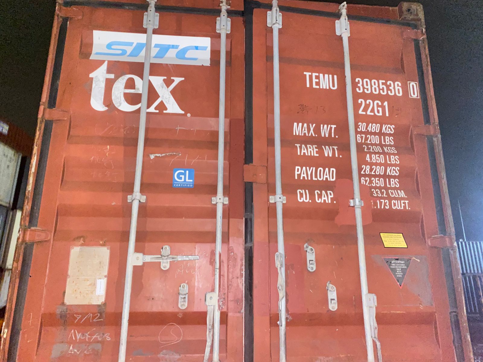 Морской контейнер TEMU3985360