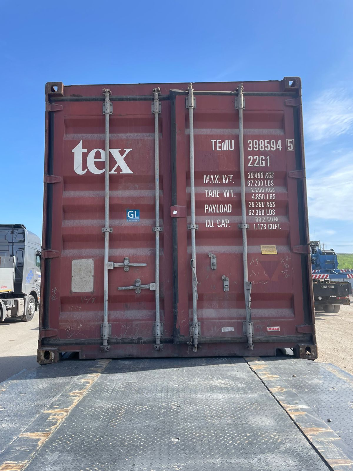 Морской контейнер TEMU3985945