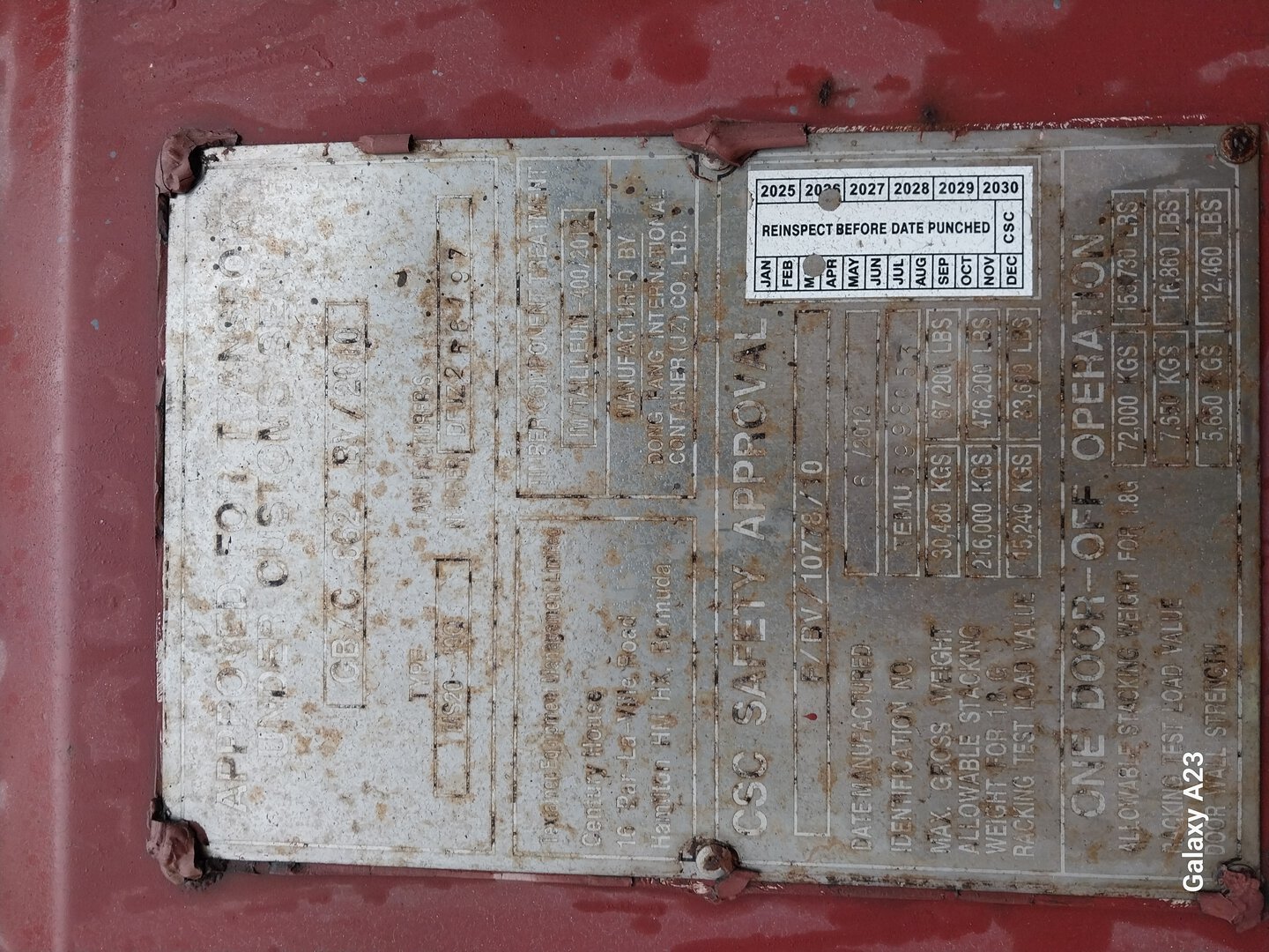 Морской контейнер TEMU3998053