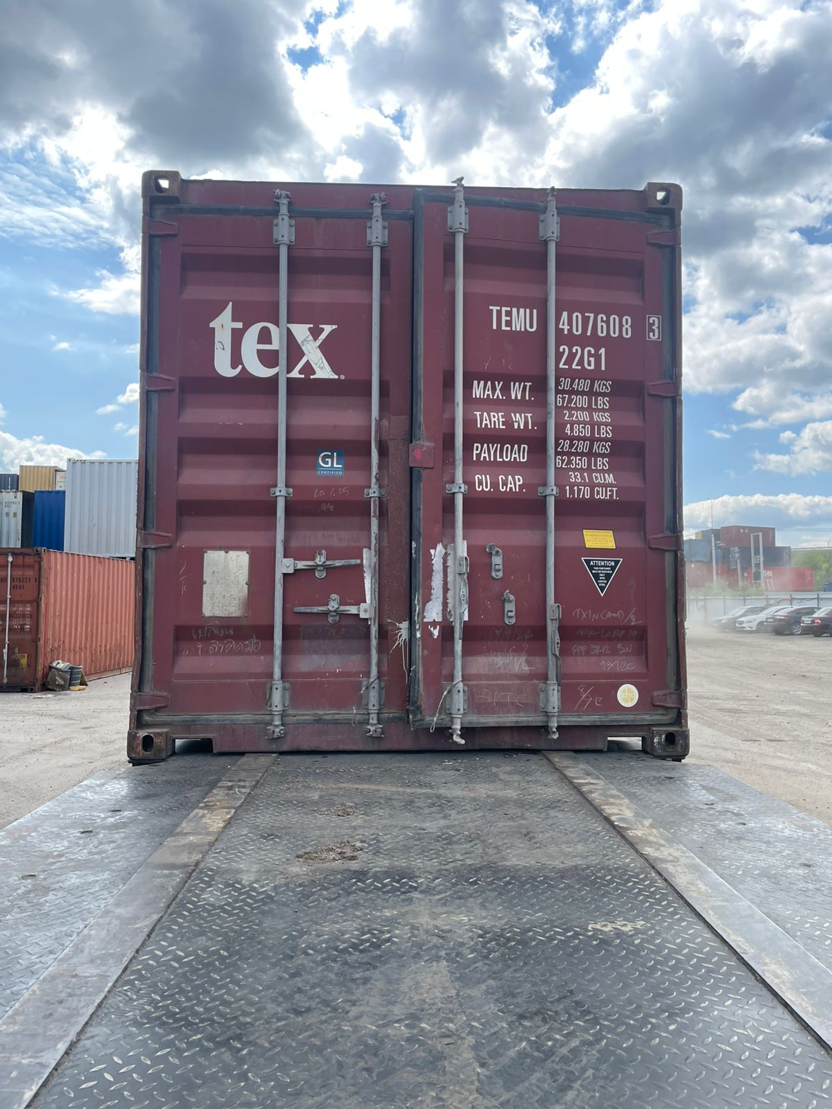 Морской контейнер TEMU4076083