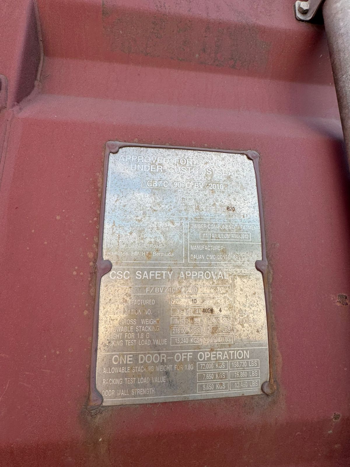 Морской контейнер TEMU4140264