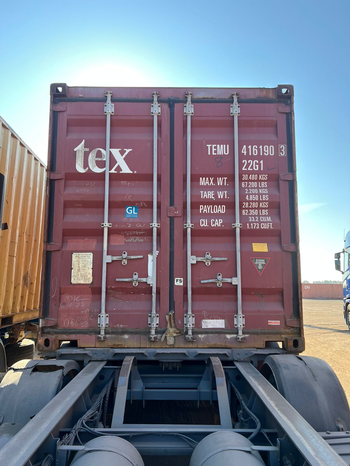 Морской контейнер TEMU4161903
